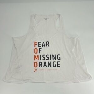 UEC OTF tank top XXL orange theory fitness FOMO fear of missing orange